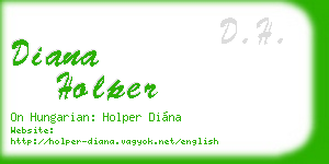 diana holper business card