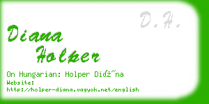 diana holper business card
